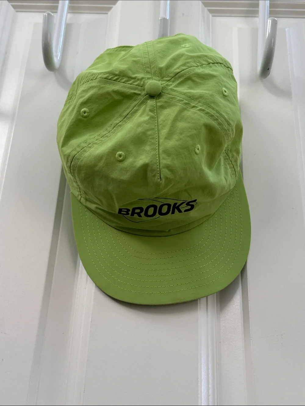 Brooks Lime Green Hat with Black Logo